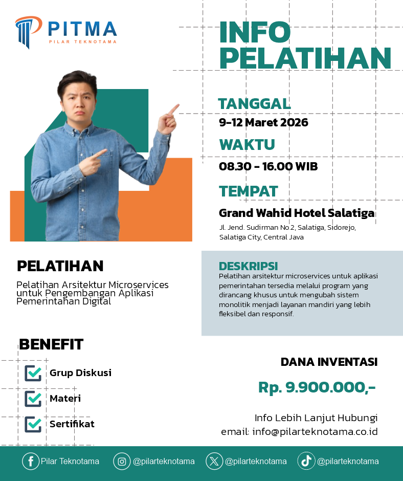 Pelatihan Arsitektur Microservices untuk Pengembangan Aplikasi Pemerintahan Digital